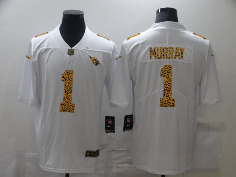 Personalized Cardinals 1 Kyler Murray White Leopard Untouchable Limited Jersey