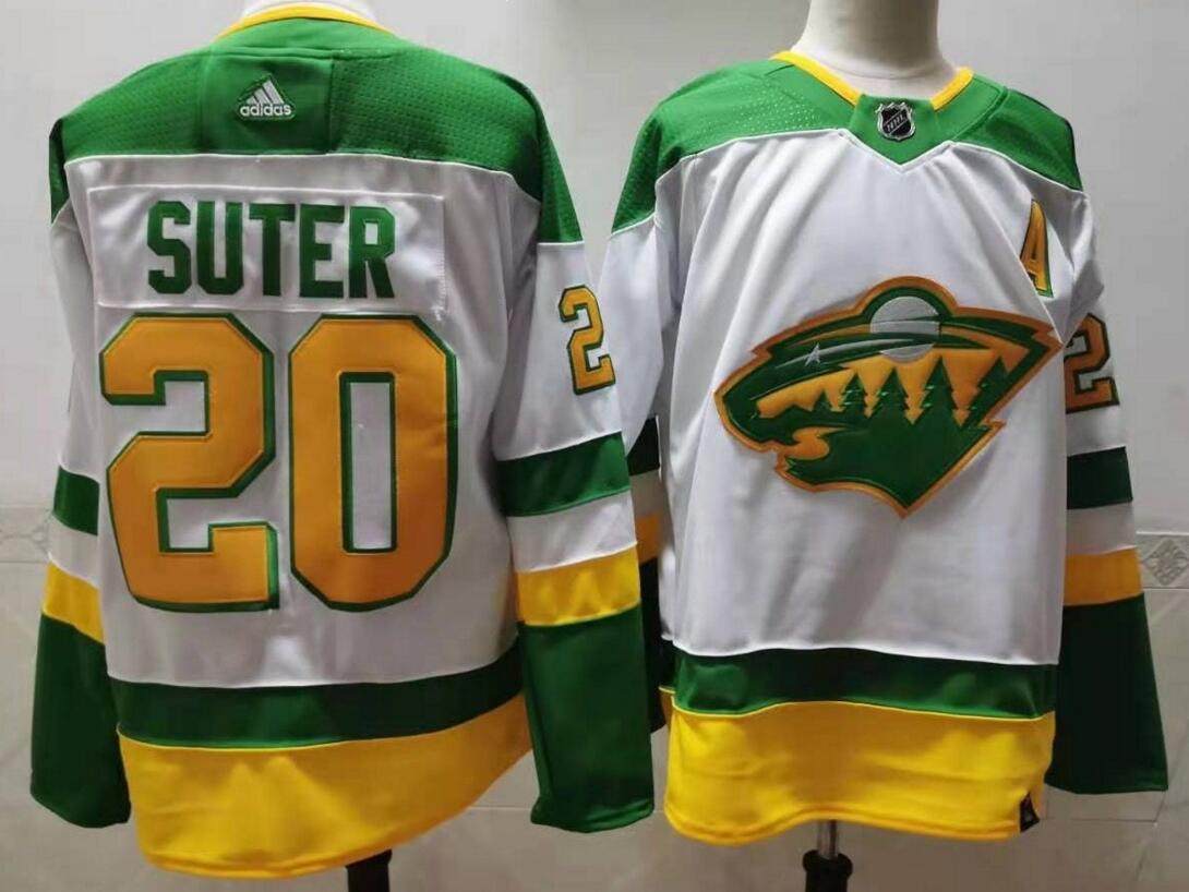 Personalized Wild 20 Ryan Suter White 2020-21 Reverse Retro Jersey