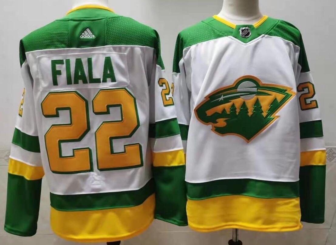 Personalized Wild 22 Kevin Fiala White 2020-21 Reverse Retro Jersey