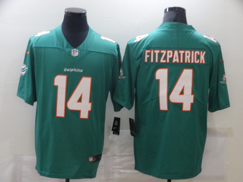 Personalized Dolphins 14 Ryan Fitzpatrick Aqua Untouchable Limited Jersey