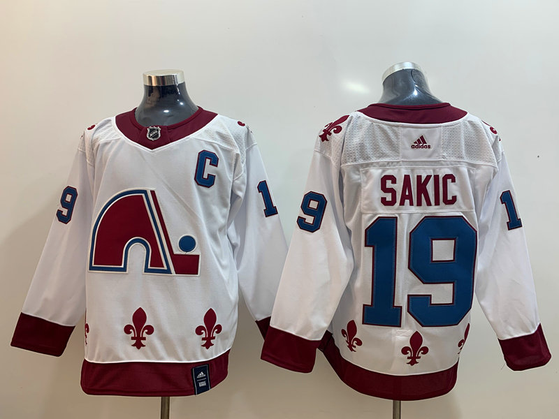Personalized Avalanche 19 Joe Sakic White 2020-21 Reverse Retro Jersey