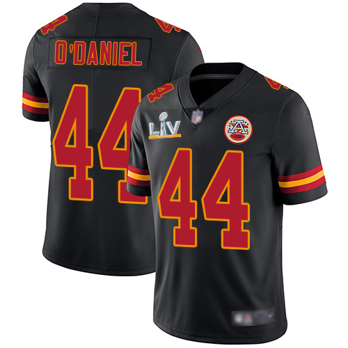 Personalized Chiefs #44 Dorian O’Daniel Black Youth Super Bowl LV Bound Stitched NFL Limited Rush Jersey