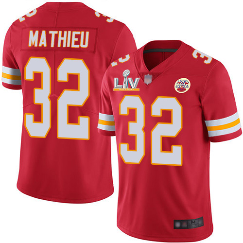 Personalized Chiefs #32 Tyrann Mathieu Red Team Color Youth Super Bowl LV Bound Stitched NFL Untouchable Limited Jersey