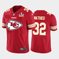 Personalized Men’s Kansas City Chiefs Tyrann Mathieu Team Logo Red Jersey 2021 Super Bowl LV Jersey