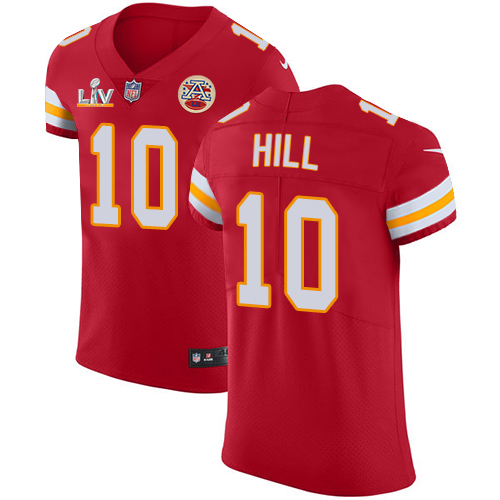 Personalized Chiefs #10 Tyreek Hill Red Team Color Men’s Super Bowl LV Bound Stitched NFL Untouchable Elite Jersey