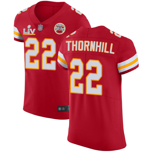 Personalized Chiefs #22 Juan Thornhill Red Team Color Men’s Super Bowl LV Bound Stitched NFL Untouchable Elite Jersey