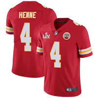 Personalized Men’s Kansas City Chiefs Chad Henne Red 2021 Super Bowl LV NFL Jersey