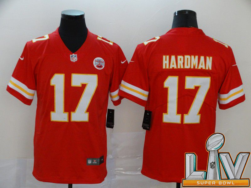 Personalized Cheap Super Bowl LV 2021 Men Kansas City Chiefs 17 Haroman Red Untouchable Limited NFL Jersey
