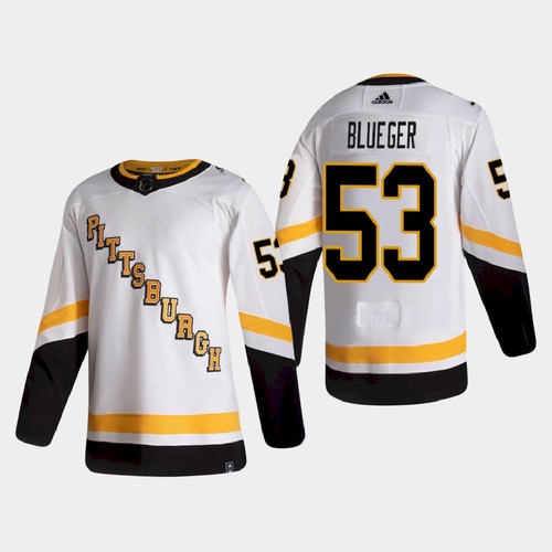 Personalized Pittsburgh Penguins #53 Teddy Blueger Retro Alternate NHL Jersey