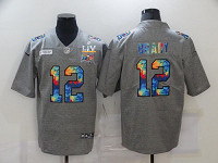 Personalized Men’s Tampa Bay Buccaneers #12 Tom Brady Gray Crucial Catch 2021 Super Bowl LV Jersey
