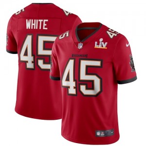 Personalized Buccaneers 45 Devin White Red 2021 Super Bowl LV Untouchable Limited Men Jersey