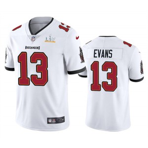 Personalized Buccaneers 13 Mike Evans White 2021 Super Bowl LV Untouchable Limited Men Jersey