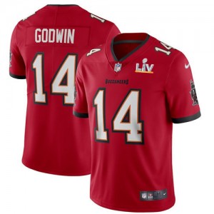 Personalized Buccaneers 14 Chris Godwin Red 2021 Super Bowl LV Untouchable Limited Men Jersey