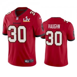 Personalized Buccaneers 30 Ke’Shawn Vaughn Red 2021 Super Bowl LV Untouchable Limited Men Jersey