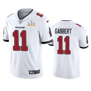 Personalized Buccaneers 11 Blaine Gabbert White 2021 Super Bowl LV Untouchable Limited Men Jersey
