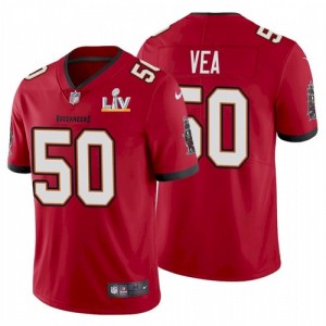 Personalized Buccaneers 50 Vita Vea Red 2021 Super Bowl LV Limited Untouchable Limited Men Jersey