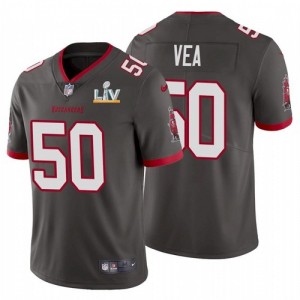 Personalized Buccaneers 50 Vita Vea Grey 2021 Super Bowl LV Limited Untouchable Limited Men Jersey