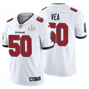 Personalized Buccaneers 50 Vita Vea White 2021 Super Bowl LV Limited Untouchable Limited Men Jersey