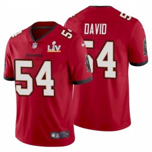 Personalized Buccaneers 54 Lavonte David Red 2021 Super Bowl LV Limited Untouchable Limited Men Jersey