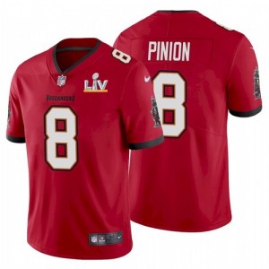 Personalized Buccaneers 8 Bradley Pinion Red 2021 Super Bowl LV Limited Untouchable Limited Men Jersey