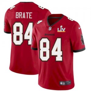 Personalized Buccaneers 84 Cameron Brate Red 2021 Super Bowl LV Limited Untouchable Limited Men Jersey