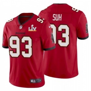 Personalized Buccaneers 93 Ndamukong Suh Red 2021 Super Bowl LV Limited Untouchable Limited Men Jersey