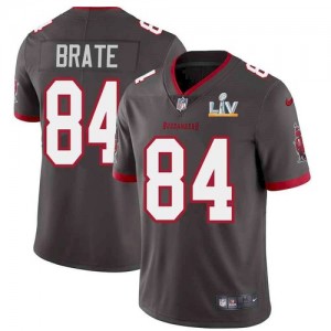 Personalized Buccaneers 84 Cameron Brate Grey 2021 Super Bowl LV Limited Untouchable Limited Men Jersey
