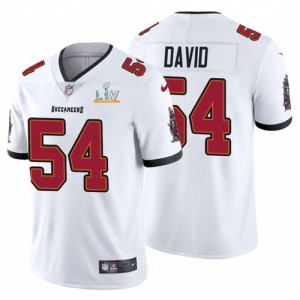 Personalized Buccaneers 54 Lavonte David White 2021 Super Bowl LV Limited Untouchable Limited Men Jersey