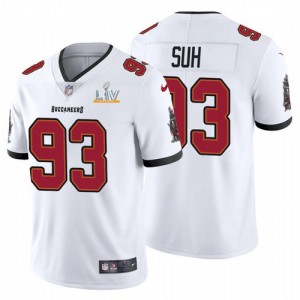 Personalized Buccaneers 93 Ndamukong Suh White 2021 Super Bowl LV Limited Untouchable Limited Men Jersey