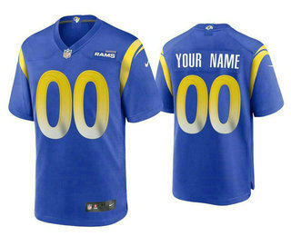 Personalized Men’s Los Angeles Ramsized Royal NFL Stitched Limited Jersey
