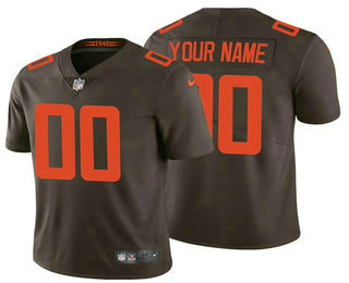 Personalized Men’s Cleveland Brownsized 2020 New Brown Untouchable NFL Stitched Limited Jersey