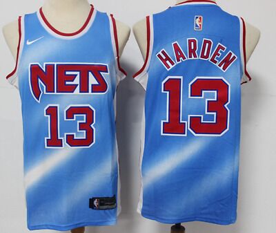 Personalized Brooklyn Nets #13 James Harden City Edition Blue Jersey