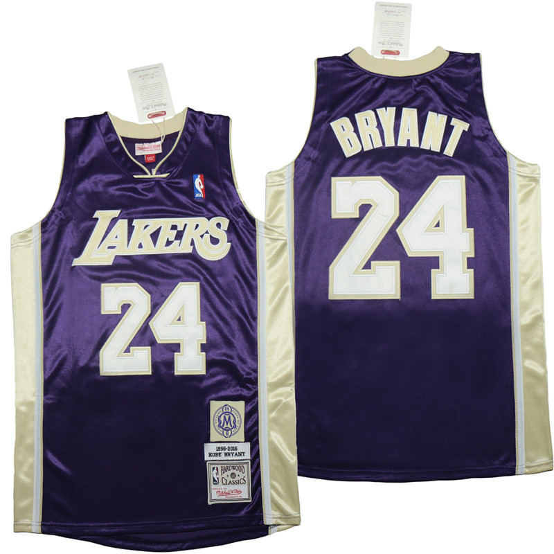 Personalized Lakers 24 Kobe Bryant Blue 1996-2016 The hall of fame Throwback Jerseys