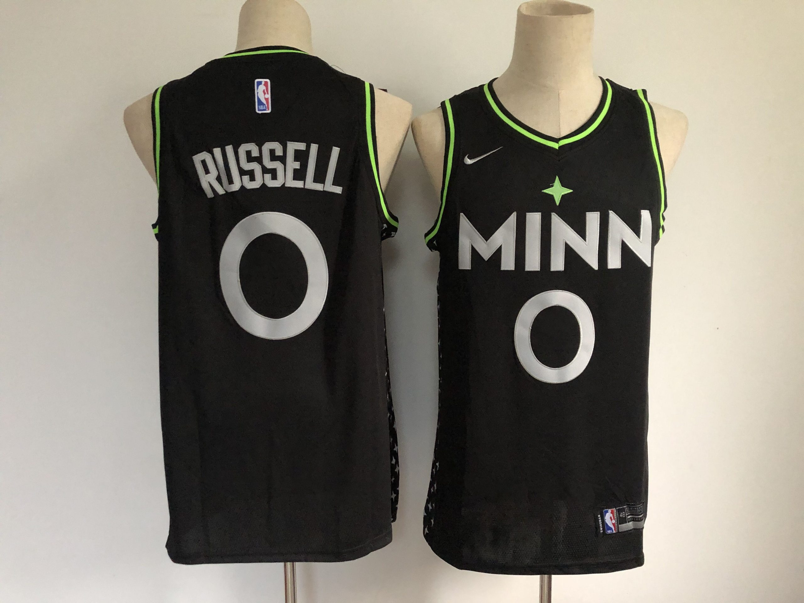 Personalized Men’s Minnesota Timberwolves #0 D’Angelo Russell Black 2021 City Edition Swingman Stitched NBA Jersey
