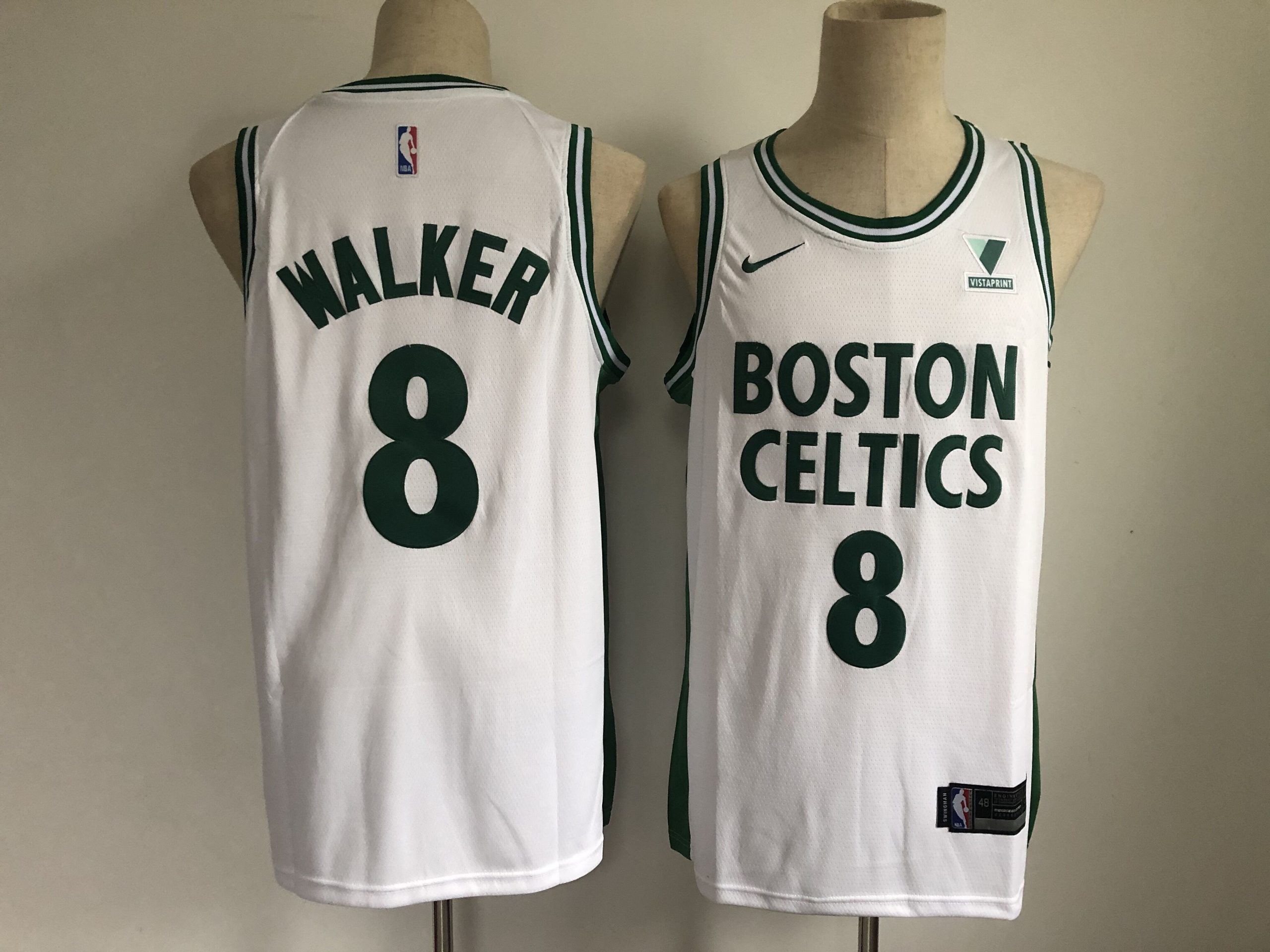 Personalized Men’s Boston Celtics #8 Kemba Walker White 2021 City Edition Swingman Stitched NBA Jersey