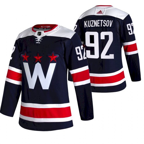 Personalized Men’s Washington Capitals #92 Evgeny Kuznetsov NEW Navy Blue Stitched NHL Jersey