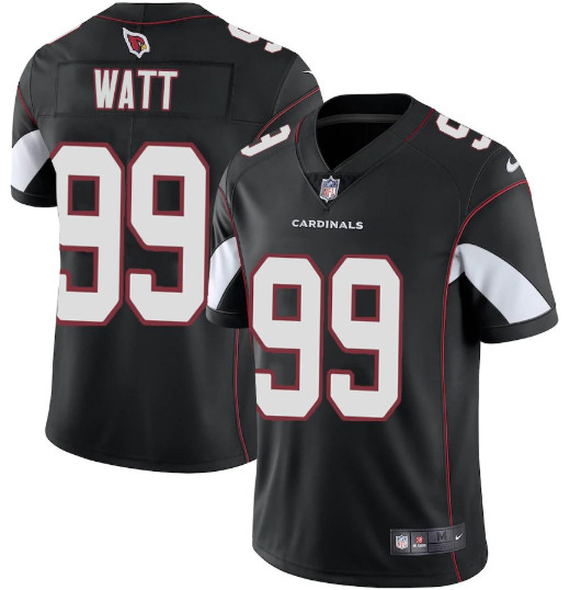 Personalized Men’s Arizona Cardinals #99 J. J. Watt Black Limited Jersey Stitched 2021