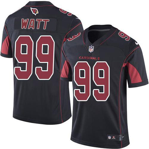 Personalized Cardinals #99 J.J. Watt Black Men’s Stitched NFL Limited Rush Jersey