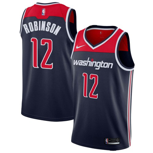 Personalized Wizards #12 Jerome Robinson Navy Blue NBA Swingman Statement Edition Jersey