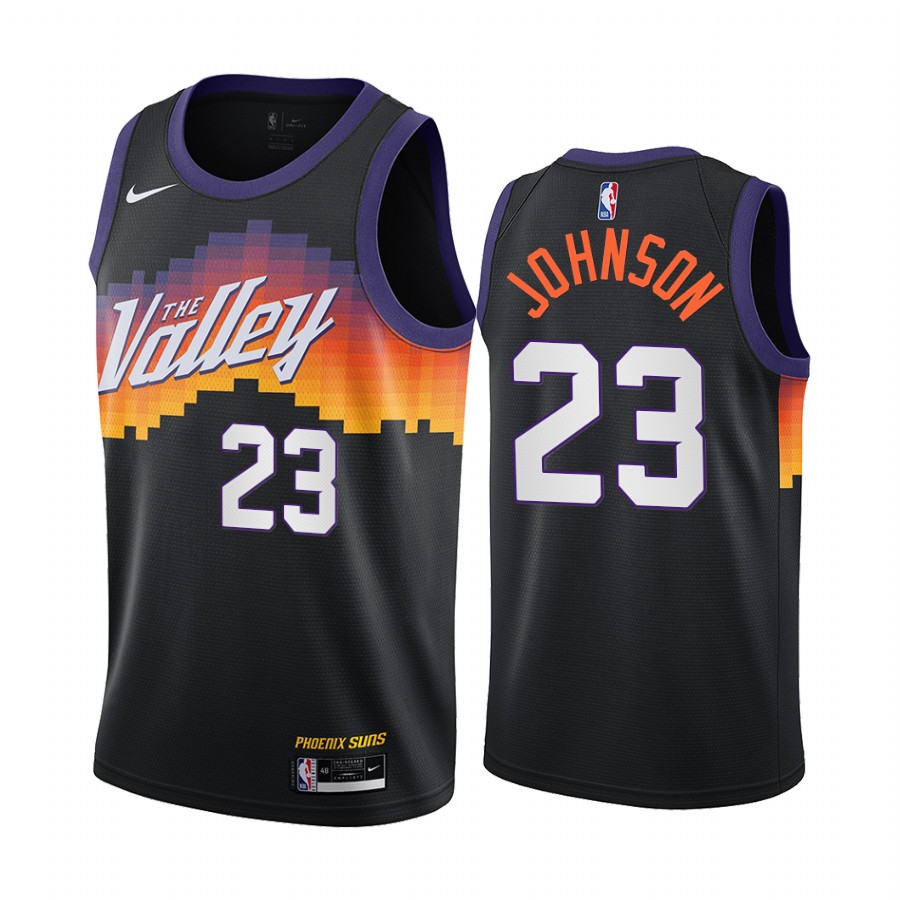 Personalized Suns #23 Cameron Johnson Black NBA Swingman 2020-21 City Edition Jersey