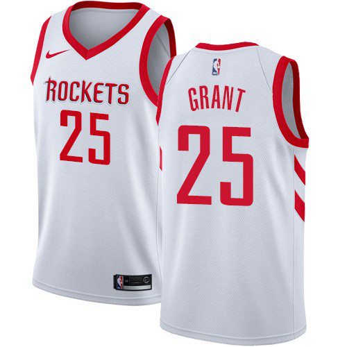 Personalized Rockets #25 Jerian Grant White NBA Swingman Association Edition Jersey