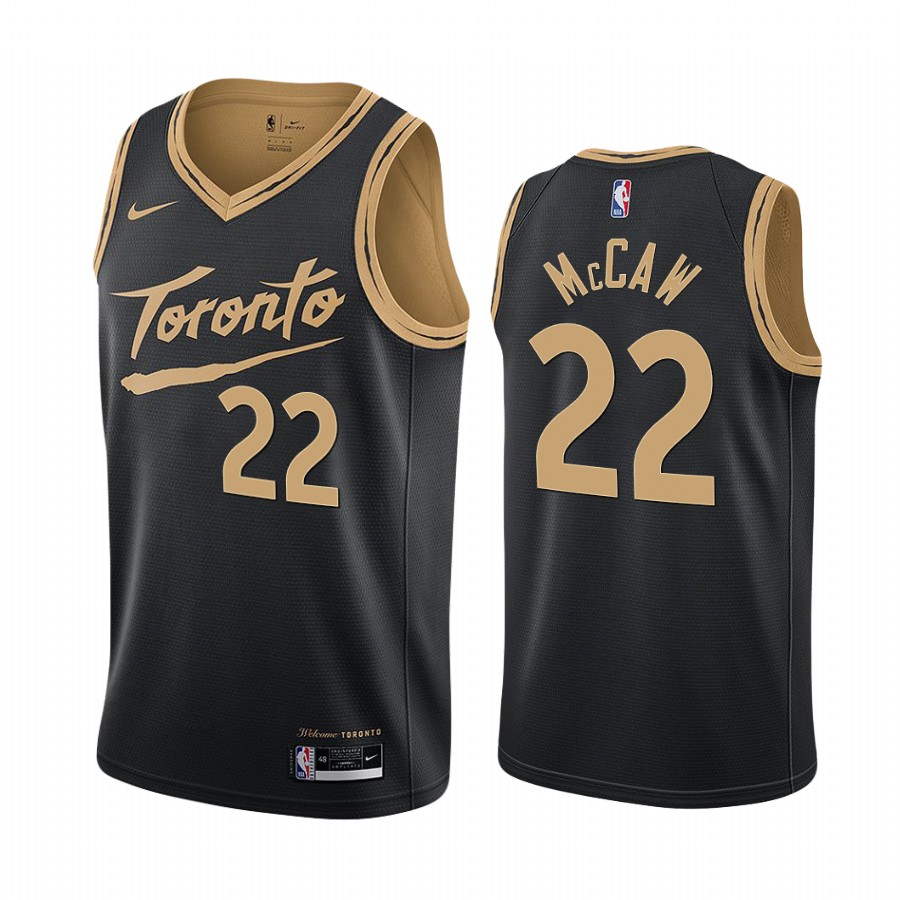Personalized Raptors #22 Patrick McCaw Black NBA Swingman 2020-21 City Edition Jersey