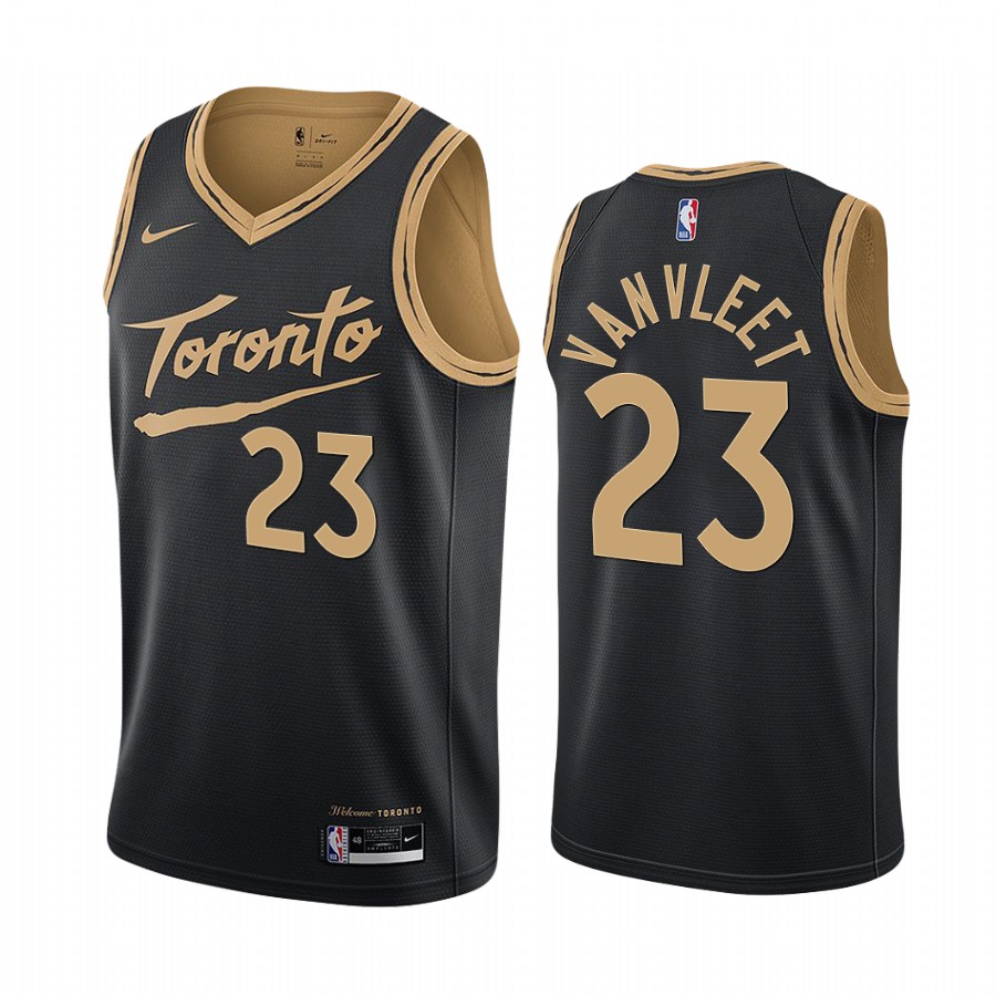 Personalized Raptors #23 Fred VanVleet Black NBA Swingman 2020-21 City Edition Jersey