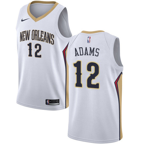 Personalized Pelicans #12 Steven Adams White NBA Swingman Association Edition Jersey