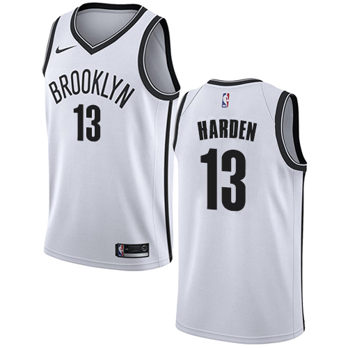 Personalized Nets #13 James Harden White NBA Swingman Association Edition Jersey