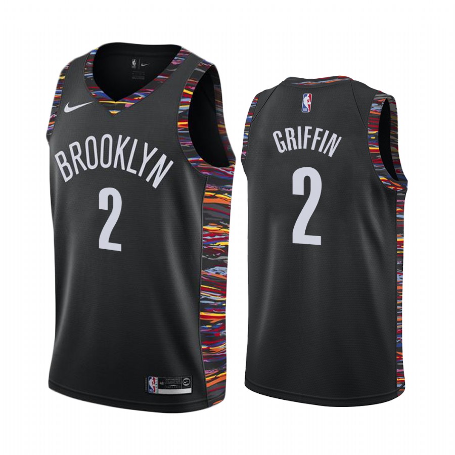 Personalized Nets #2 Blake Griffin Black NBA Swingman City Edition 2018-19 Jersey