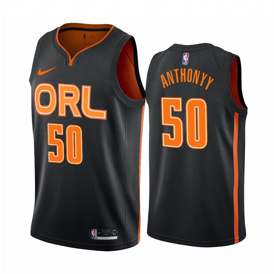 Personalized Magic #50 Cole Anthony Men’s 2019-20 Black City Edition NBA Jersey