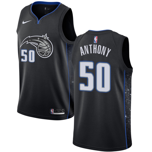 Personalized Magic #50 Cole Anthony Black NBA Swingman City Edition 2018 19 Jersey