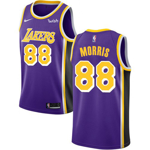 Personalized Lakers #88 Markieff Morris Purple NBA Swingman Statement Edition Jersey