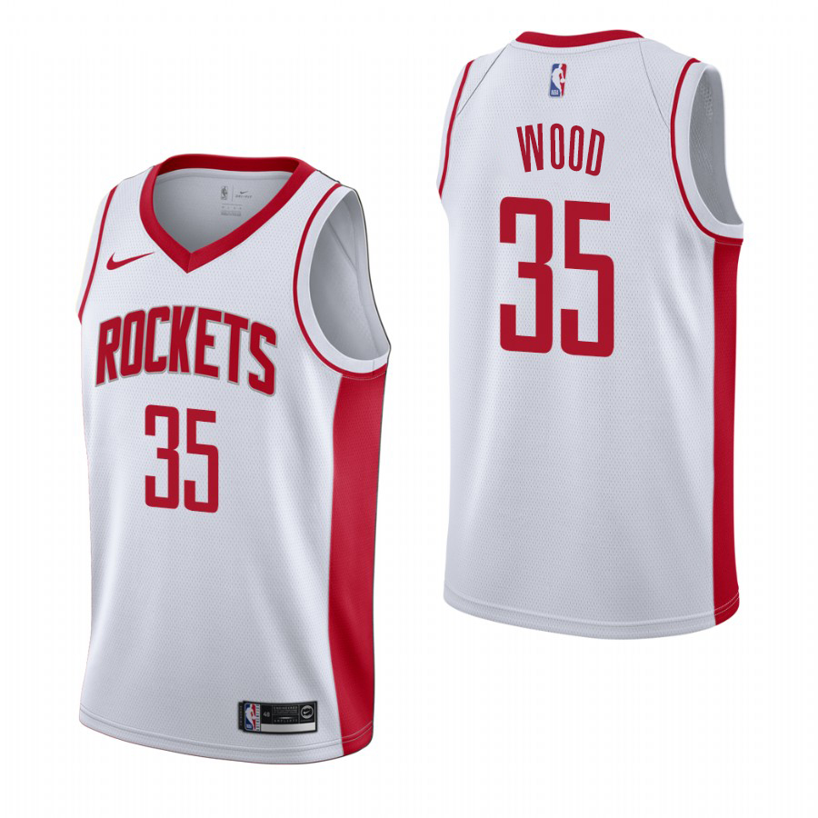 Personalized Houston Rockets #35 Christian Wood Men’s 2019-20 Association Edition White Stitched NBA Jersey